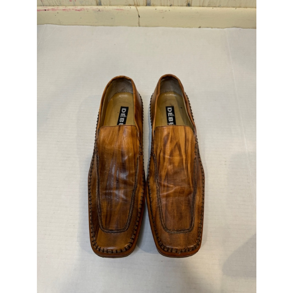 Debut Brown Leather Loafers, Size 40/7